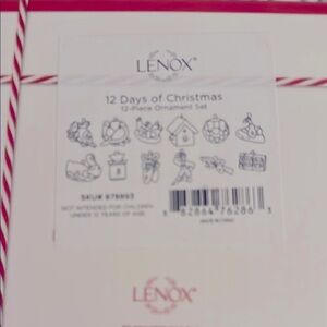 Lenox 12 Days of Christmas Ornament Set